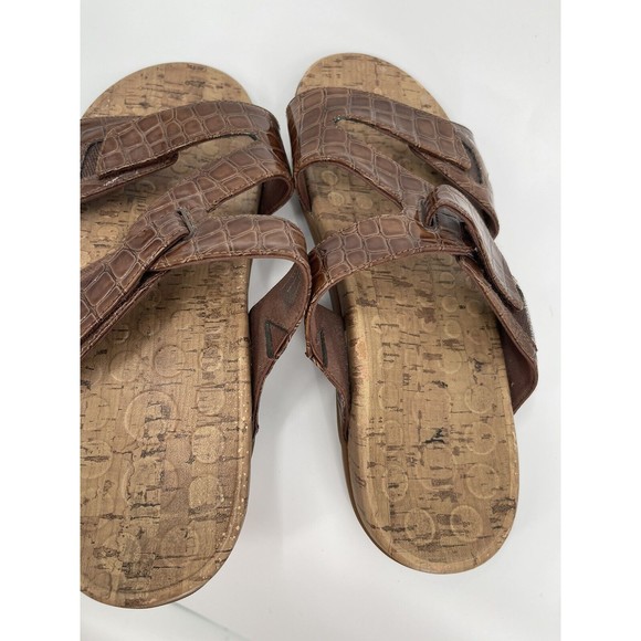 Orthaheel Holly Woman's Brown Patent Embossed Sandal Size‎ 10 - Picture 6 of 6